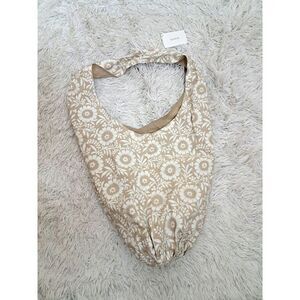 Boheme Hobo Sling‎ Crossbody Shoulder Bag Purse Brown White Boho